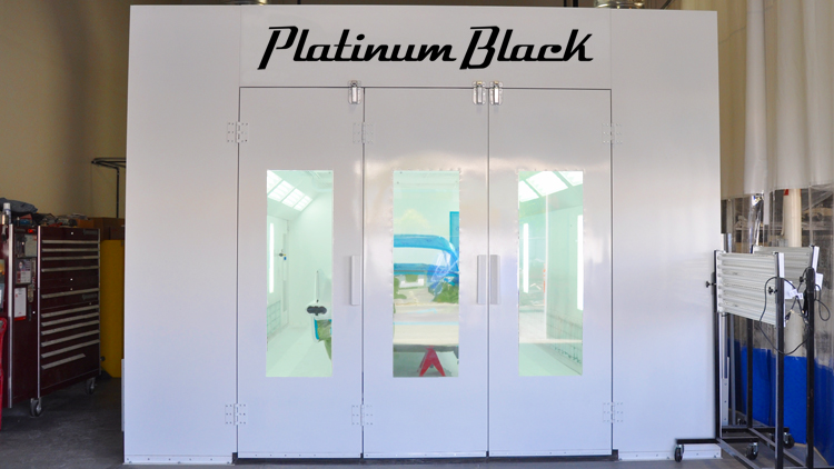In-House Paint Booth at Platinum Black